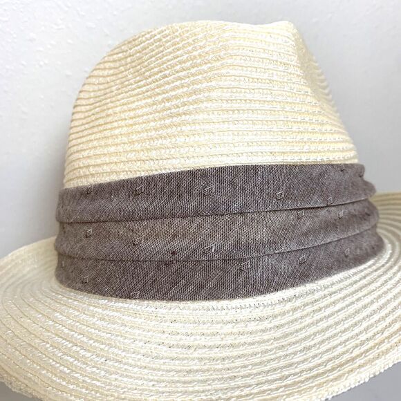 Broner Wear It! Straw Fedora Beige One Size 88-769 Dadcore Grandpa Core NWT - Picture 6 of 9